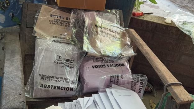 PNC encuentra material electoral oculto en propiedad privada de Chalatenango pnc-encuentra-material-electoral-oculto-en-propiedad-privada-de-chalatenango